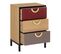 Meuble d'appoint 3 tiroirs VAL Multicolore