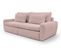 Canapé 3 places convertible MEVI tissu ambiance rose