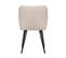 Chaise Repas Rio Beige Pieds Métal Noir - Beige