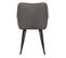 Chaise Repas Rio Gris Foncé Pieds Métal Noir - Gris Foncé