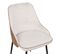 Chaise Bicolore Beige/marron Pieds Métal Noir Milo - Beige