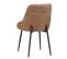 Chaise Bicolore Beige/marron Pieds Métal Noir Milo - Beige