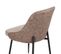 Chaise Bicolore Taupe/marron Pieds Métal Noir Milo - Taupe