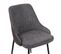 Chaise Bicolore Gris/anthracite Pieds Métal Noir Milo - Gris