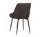 Chaise Bicolore Gris/anthracite Pieds Métal Noir Milo - Gris