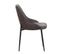 Chaise Bicolore Gris/anthracite Pieds Métal Noir Milo - Gris