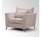 Fauteuil Isla Velours Côtelé Fjord Beige - Beige