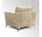 Fauteuil Isla Velours Côtelé Beige - Beige