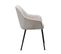 Chaise Velours Côtelé Beige Pieds Métal Haylee - Beige