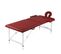 Table Pliable De Massage 2 Zones Avec Cadre En Inox Rouge 02_0001892