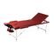 Table Pliable De Massage 3 Zones Avec Cadre En Aluminium Rouge 02_0001894