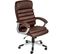 Fauteuil Rembourrage Ondulé Marron