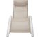 Lot De 2 Transats Bain De Soleil Avec Coussin De Tête Beige 2208194