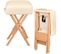 Table De Massage Pliante 3 Zones, Tabouret, Rouleau + Housse Beige 2008140