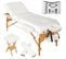 Table De Massage Pliante 3 Zones, Tabouret, Rouleau + Housse Blanc 2008141