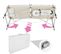 Table De Massage Pliante 2 Zones Aluminium Portable + Housse Blanc 2008134