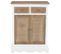 Buffet Bahut Armoire Console Meuble De Rangement Blanc 80 Cm Bois Massif 4402214