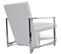 Fauteuil Chaise Siège Lounge Design Club Sofa Salon 2 PCs Avec Cadre Chromé Cuir Synthétique Blanc