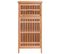 Armoire De Salle De Bain 42 X 29 X 82 Cm Bois Massif De Noyer