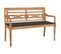 Banc De Jardin Meuble De Patio D'extérieur Terrasse Avec Coussin Anthracite 120 X 51,5 X 84 Cm Bois