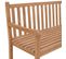 Banc De Jardin Meuble De Patio D'extérieur Terrasse D'angle De Jardin 185 X 185 X 90 Cm Bois