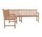 Banc De Jardin Meuble De Patio D'extérieur Terrasse D'angle De Jardin 185 X 185 X 90 Cm Bois