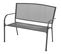 Banc De Jardin Meuble De Patio D'extérieur Terrasse 108 X 60 X 88 Cm Acier Et Maille Anthracite