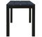 Banc De Jardin Meuble De Patio D'extérieur Terrasse 110 Cm Acier Et Wpc Noir