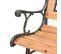 Banc De Jardin Meuble De Patio D'extérieur Terrasse 122 Cm Bois 02_0011214