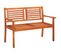 Banc De Jardin Meuble De Patio D'extérieur Terrasse 2 Places 120 X 60 X 89 Cm Bois D'eucalyptus