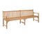 Banc De Jardin Meuble De Patio D'extérieur Terrasse 228 X 62,5 X 90 Cm Bois De Teck Solide 02_00113