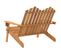 Banc De Jardin Meuble De Patio D'extérieur Terrasse Adirondack 126 X 84 X 90 Cm Bois Massif