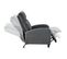 Fauteuil Relaxant Avec Dossier Inclinable Et Repose Pieds Housse Textile 102 Cm Gris Foncé