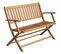 Banc De Jardin Meuble De Patio D'extérieur Terrasse Avec Coussin 120 X 60 X 89 Cm Bois D'acacia