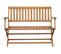 Banc De Jardin Meuble De Patio D'extérieur Terrasse Avec Coussin 120 X 60 X 89 Cm Bois D'acacia