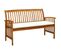 Banc De Jardin Meuble De Patio D'extérieur Terrasse Avec Coussin 147 Cm Bois D'acacia Massif 02_001