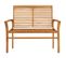 Banc De Jardin Meuble De Patio D'extérieur Terrasse Avec Coussin Vert Vif 112 X 55 X 94 Cm Bois