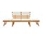 Banc De Jardin 190 Meuble De Patio D'extérieur Terrasse Avec Coussins 2-en-1 Cm Bois D'acacia