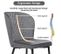 Lot De 2 Chaises De Salon Moderne Gris Foncé, Chaise Design Rembourrée Avec Dossier, Assise En Velou