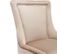 Lot de 2 Chaises de salle à manger luxueuse rembourrée, pieds en bois massif, en velours, beige