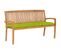 Banc De Jardin Meuble De Patio D'extérieur Terrasse Empilable Et Coussin 159 Cm Bois De Teck Massif