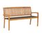 Banc De Jardin Meuble De Patio D'extérieur Terrasse Empilable Et Coussin 159 Cm Bois De Teck Massif