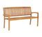 Banc De Jardin Meuble De Patio D'extérieur Terrasse Empilable Et Coussin 159 Cm Bois De Teck Massif