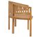 Banc De Jardin Meuble De Patio D'extérieur Terrasse En Forme De Banane 180 X 66 X 86 Cm Bois