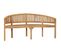 Banc De Jardin Meuble De Patio D'extérieur Terrasse En Forme De Banane 180 X 66 X 86 Cm Bois