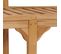 Banc De Jardin Meuble De Patio D'extérieur Terrasse En Forme De Banane 180 X 66 X 86 Cm Bois