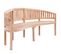 Banc De Jardin Meuble De Patio D'extérieur Terrasse En Forme De Banane 200 Cm Bois De Teck Solide