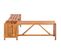 Banc De Jardin Meuble De Patio D'extérieur Terrasse Et Jardinière 117 X 117 X 40 Cm Bois Solide