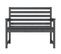 Banc De Jardin Meuble De Patio D'extérieur Terrasse Gris 109x48x91,5 Cm Bois Massif De Pin 02_00117