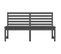 Banc De Jardin Meuble De Patio D'extérieur Terrasse Gris 157,5 Cm Bois Massif De Pin 02_0011730